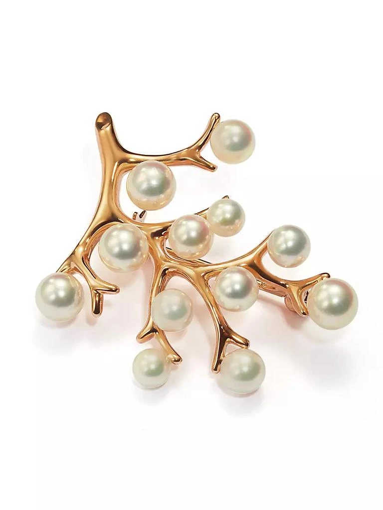 商品Mikimoto|18K Rose Gold & Cultured Akoya Pearl Brooch,价格¥21241,第3张图片详细描述