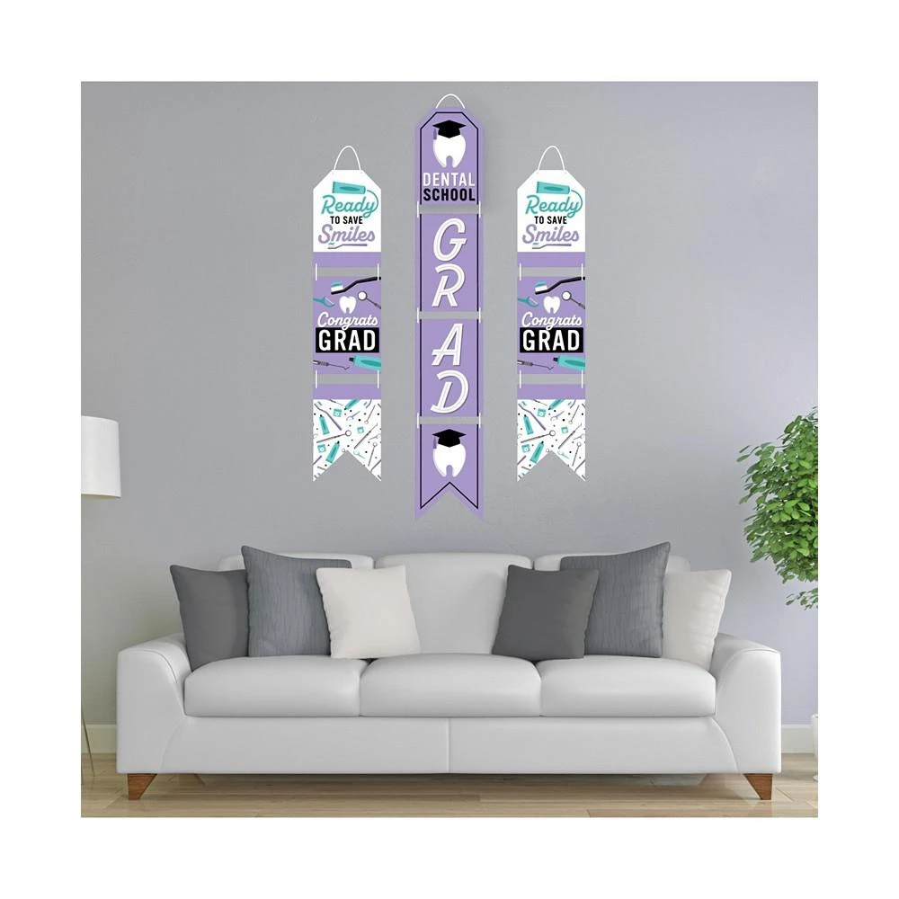 商品Big Dot of Happiness|Dental School Grad  Vertical Paper Banners Party Wall Decor - Indoor Door Decor,价格¥149,第2张图片详细描述