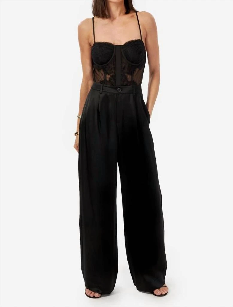 商品CAMI NYC|Riona Corset Bodysuit In Black,价格¥1096,第2张图片详细描述