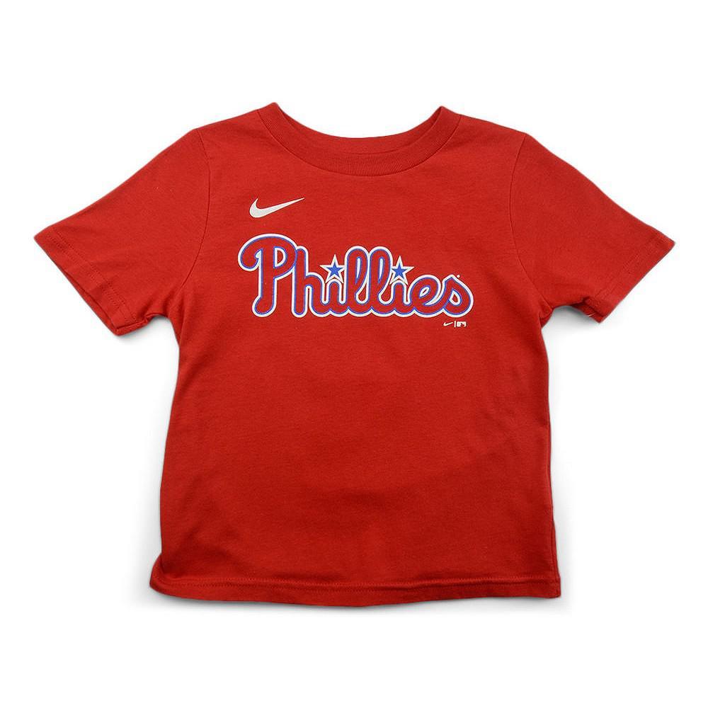 商品NIKE|Philadelphia Phillies Bryce Harper Toddler Name and Number Player T-Shirt,价格¥177,第4张图片详细描述