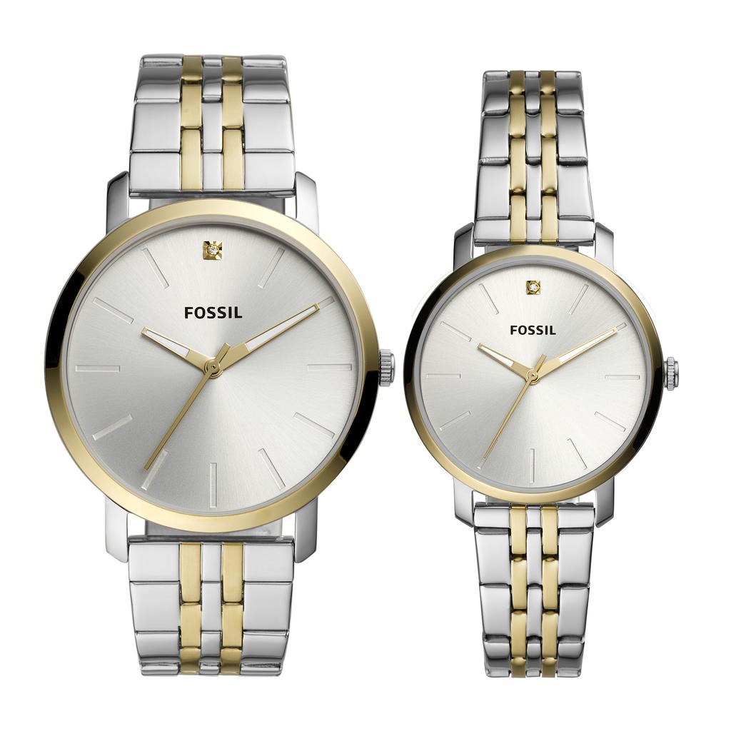 Fossil Men's Lux Luther Three-Hand, Stainless Steel Watch商品第1张图片规格展示