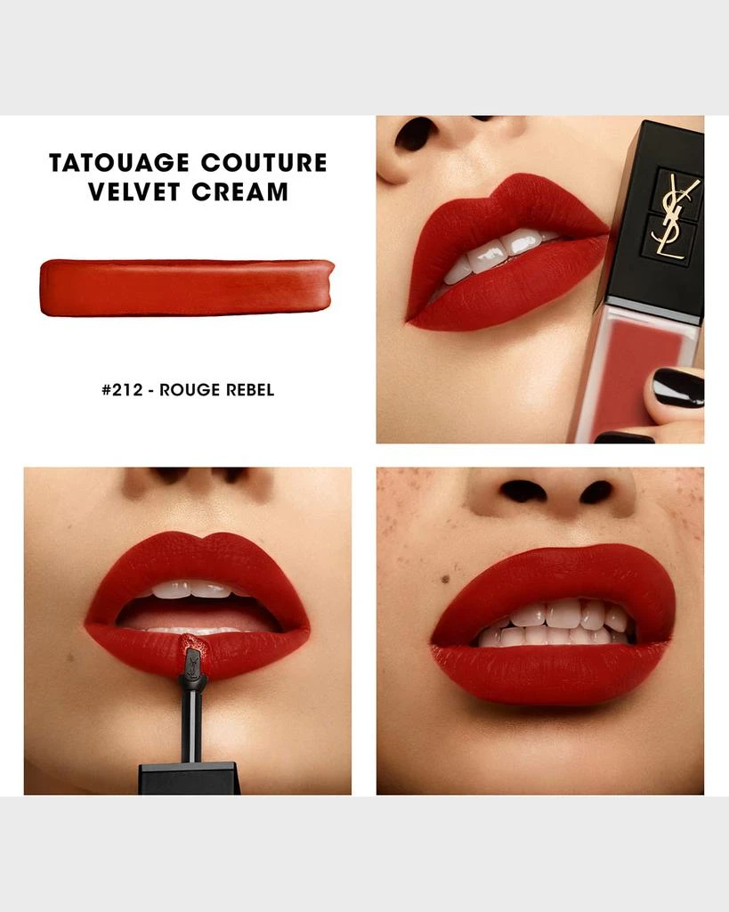 商品Yves Saint Laurent|Tatouage Couture Velvet Cream Liquid Lipstick,价格¥167,第2张图片详细描述