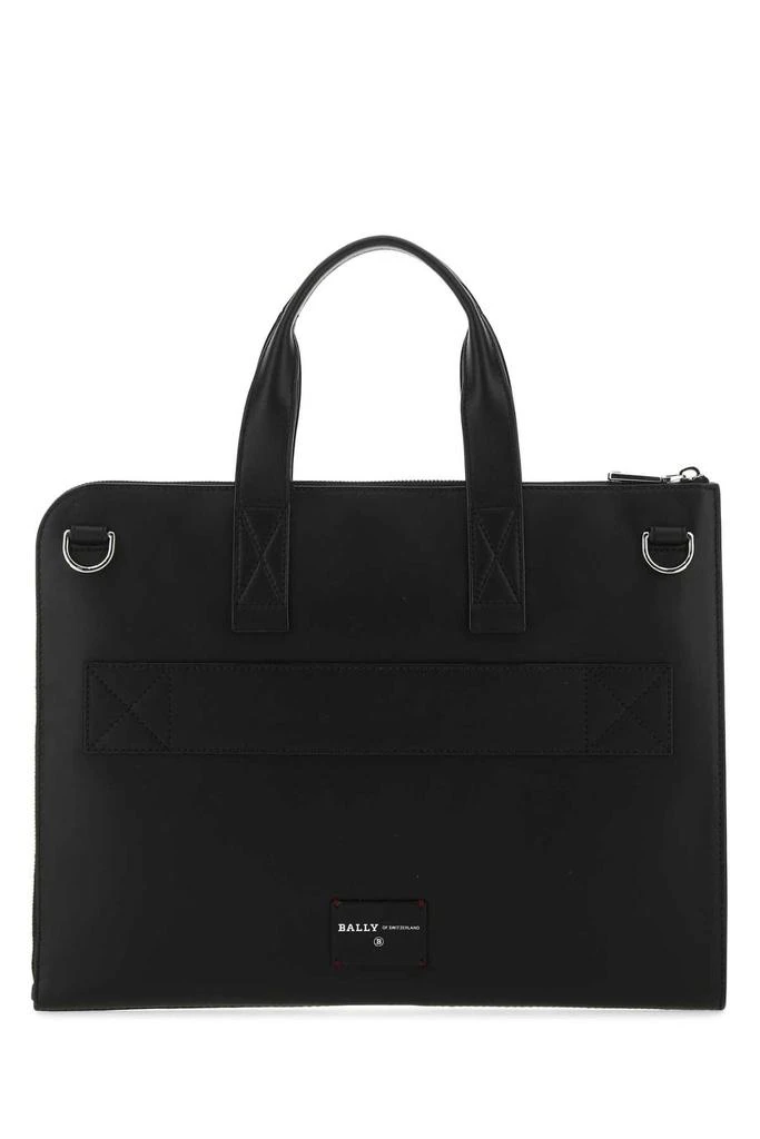 商品Bally|Bally Logo Printed Striped Zipped Tote Bag,价格¥4607,第2张图片详细描述