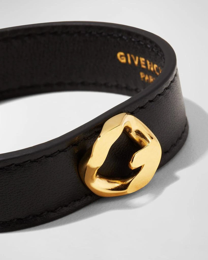 商品Givenchy|Men's G-Chain Golden Leather Bracelet,价格¥2478,第3张图片详细描述