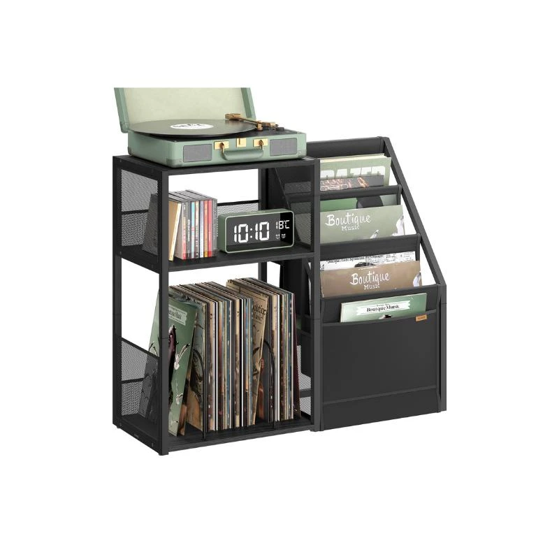 商品Hivvago|3-Tier Record Player Stand for 140 Albums,价格¥1130,第1张图片