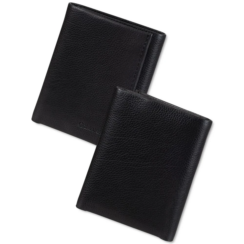 商品Calvin Klein|Men's Soft Milled Trifold Wallet,价格¥371,第5张图片详细描述