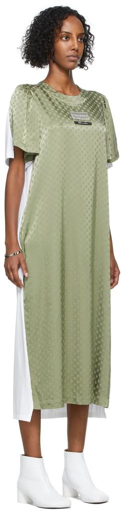 商品MAISON MARGIELA|Green & White Jacquard Flower Shirt Dress,价格¥947,第2张图片详细描述