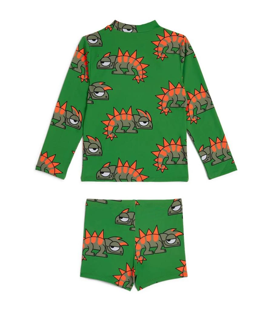 商品Stella McCartney|Geko Rash Top and Swim Shorts Set (3-14 Years),价格¥875,第3张图片详细描述