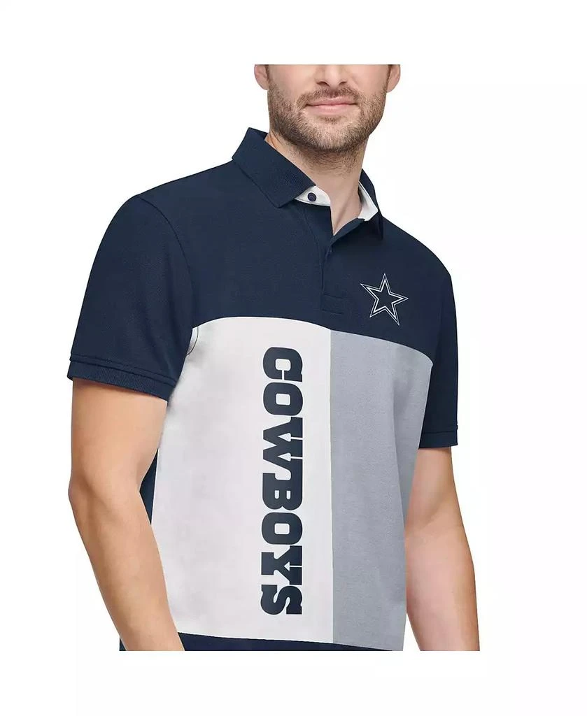商品Tommy Hilfiger|Men's Navy and Gray Dallas Cowboys Color Block Polo,价格¥391,第3张图片详细描述