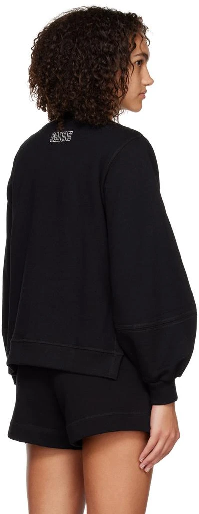 商品Ganni|Black Balloon Sleeve Sweatshirt,价格¥785,第3张图片详细描述