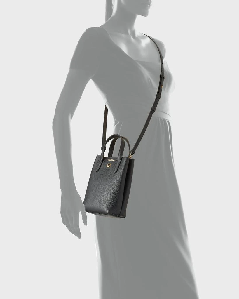 商品Salvatore Ferragamo|Travel Gancio Leather Tote Bag,价格¥4559,第4张图片详细描述
