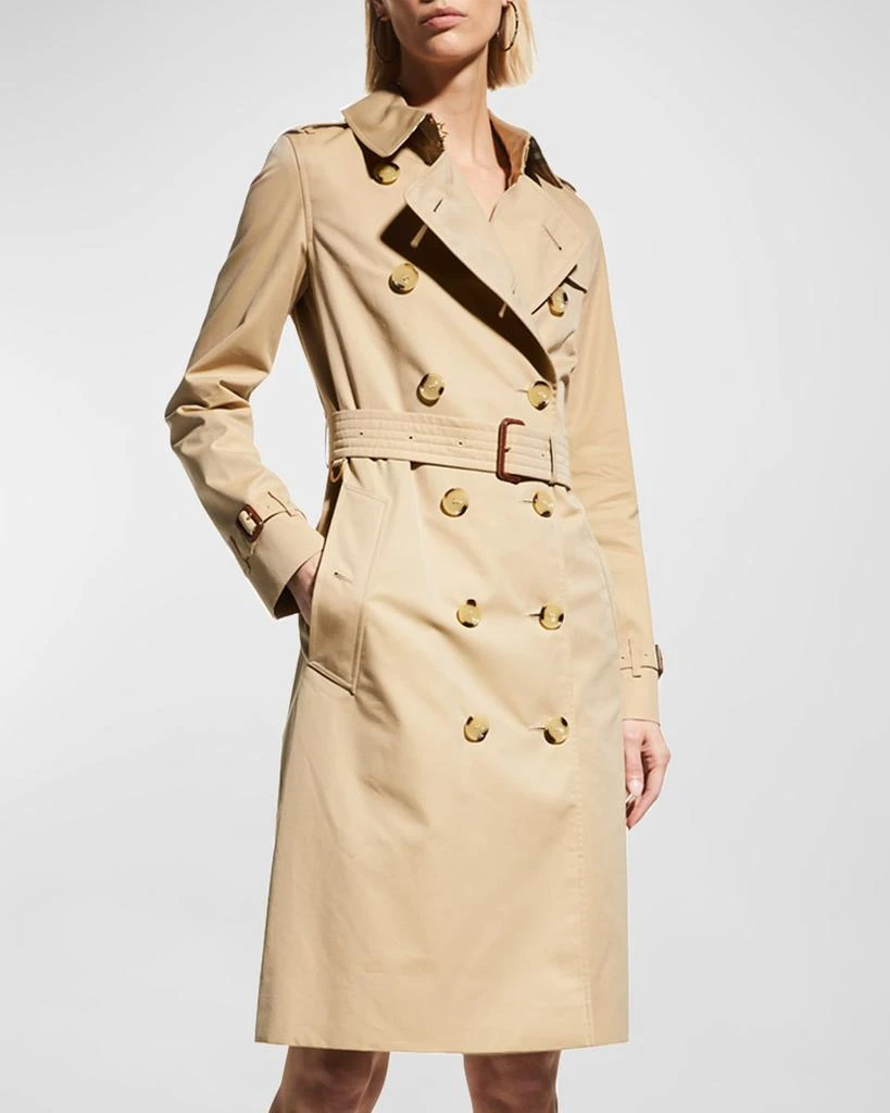 商品Burberry|Kensington Heritage Belted Long Trench Coat,价格¥20001,第2张图片详细描述