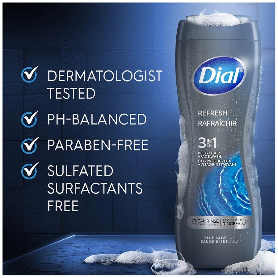 Men 3 in 1 Body Wash Blue Sage 商品