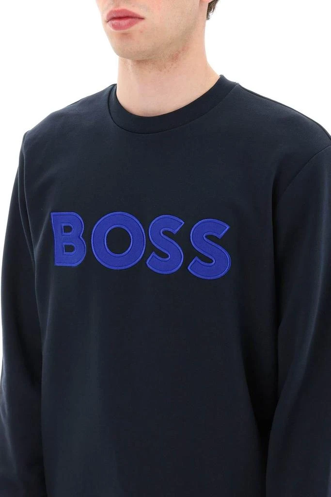 商品Hugo Boss|PATCH LOGO CREW-NECK SWEATSHIRT,价格¥452,第5张图片详细描述