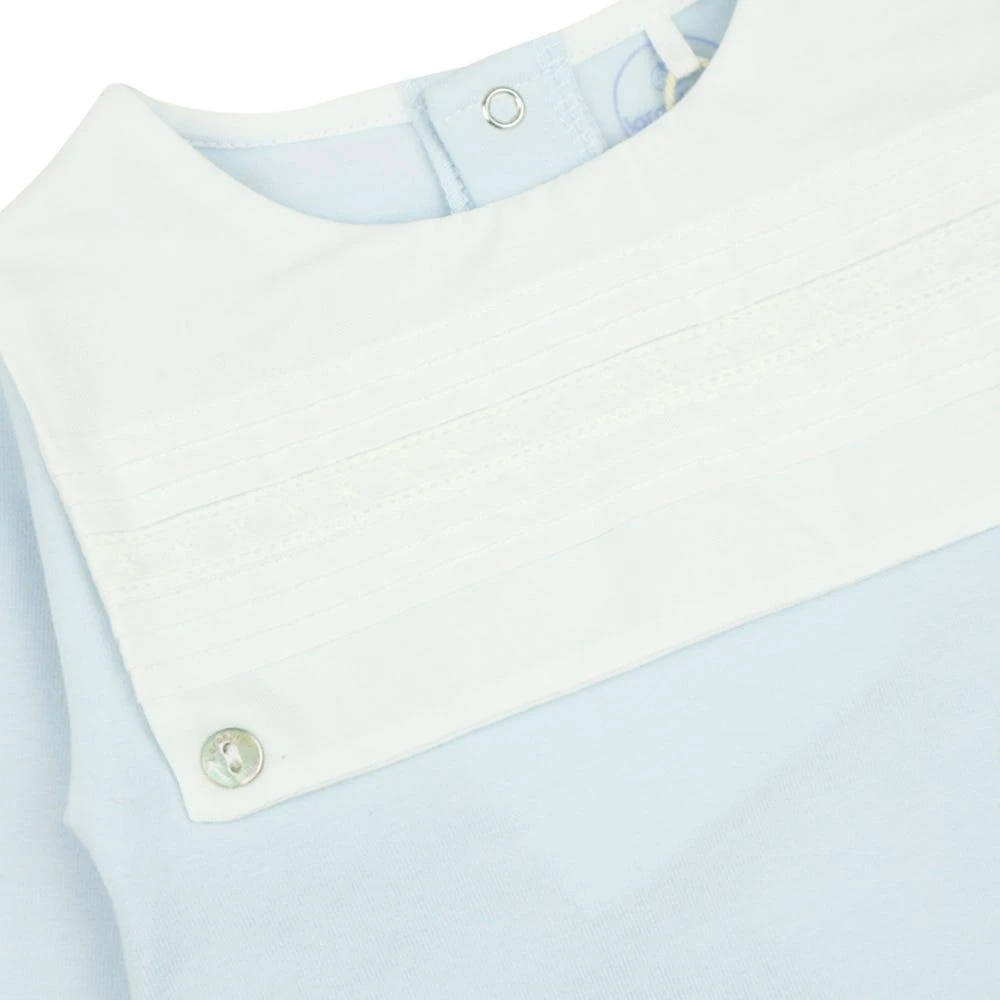 商品Laranjinha|Blue Poplin Bib 2 Piece Set,价格¥176,第3张图片详细描述