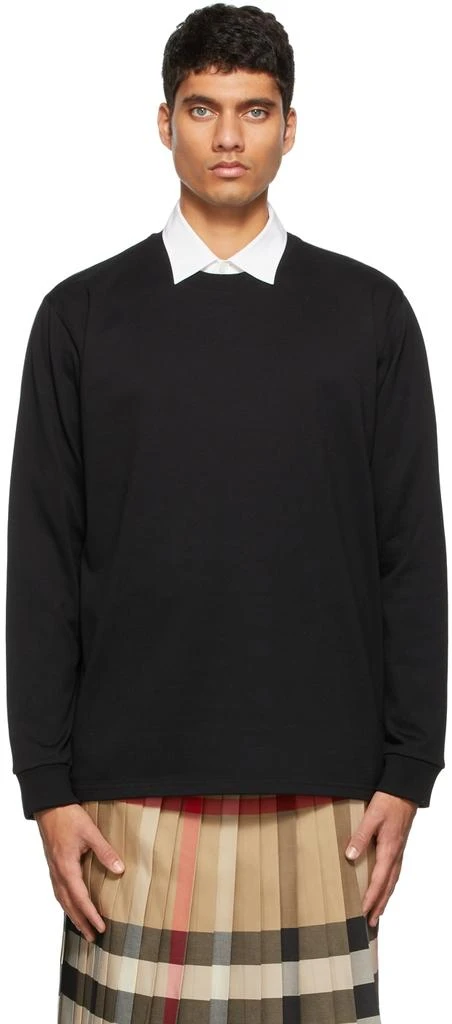 商品Burberry|Black Location Print Long Sleeve T-Shirt,价格¥3604,第1张图片