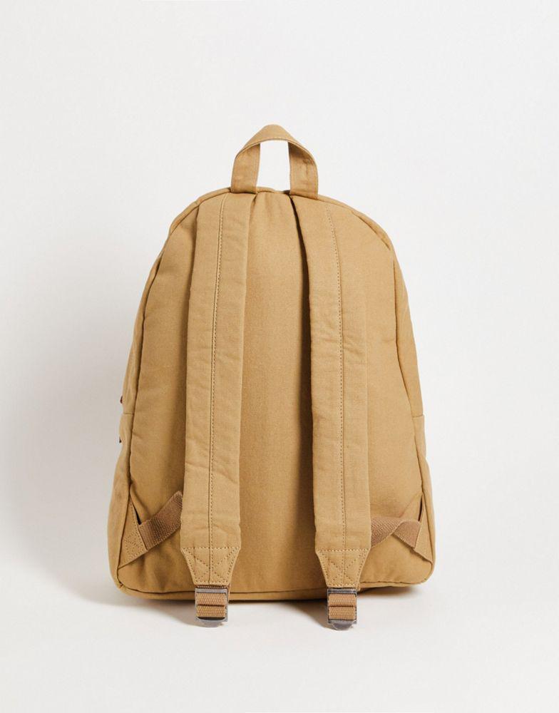 Polo Ralph Lauren canvas backpack in tan with logo商品第2张图片规格展示