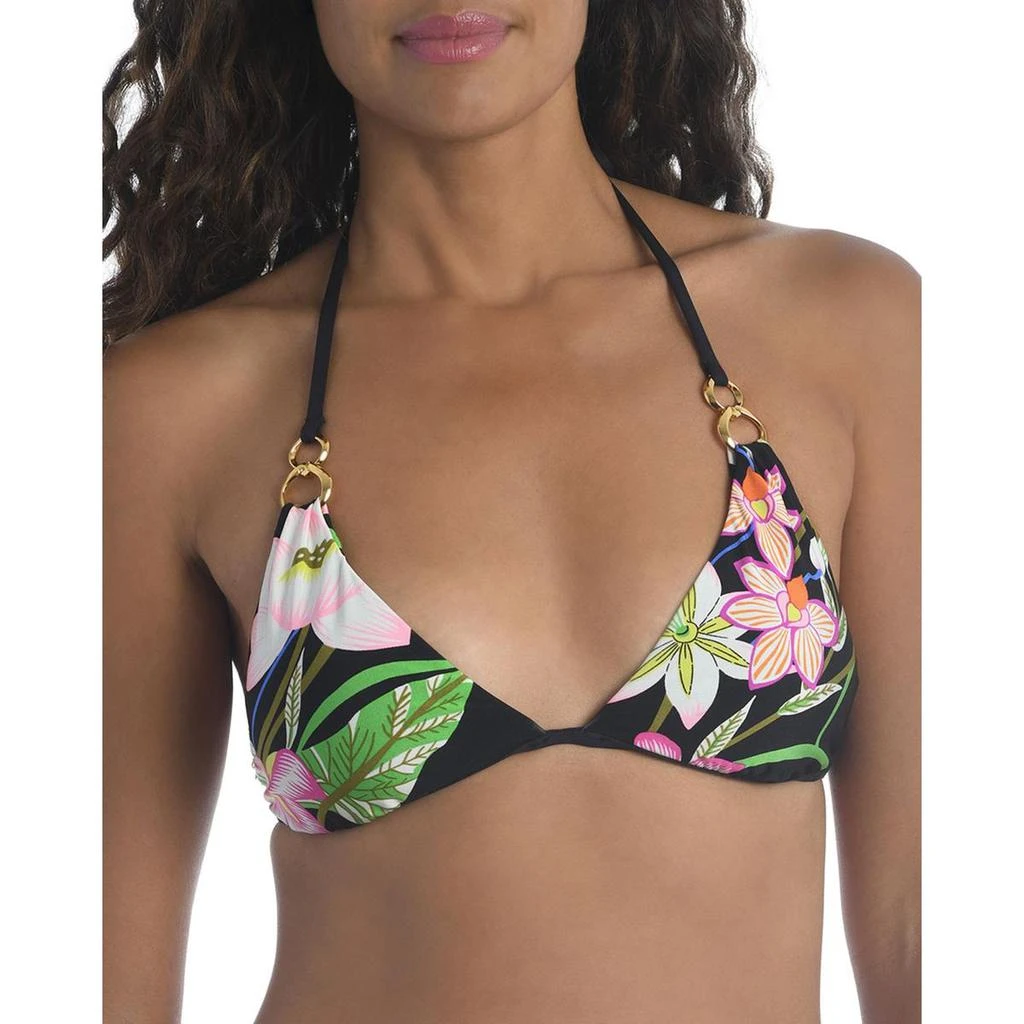 商品Trina Turk|Trina Turk Womens Floral Embellished Swim Top Separates,价格¥152,第1张图片