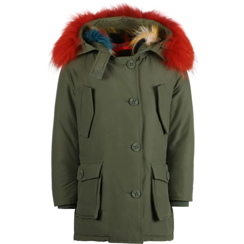 商品Freedomday Kids|Padded parka with faux fur lining in khaki,价格¥3013,第2张图片详细描述