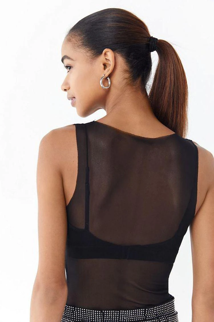 商品I.AM.GIA|I.AM.GIA Izar Sheer Logo Tank Top,价格¥370,第3张图片详细描述