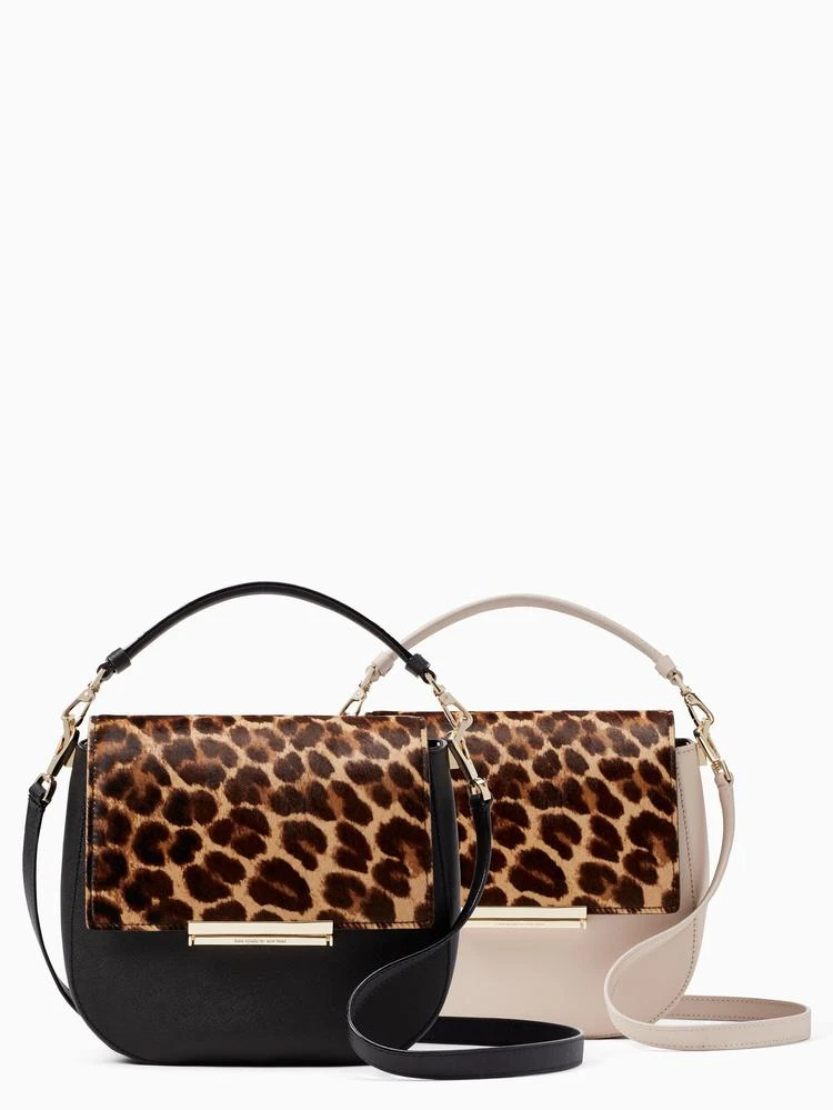 商品Kate Spade|make it mine leopard-print haircalf flap,价格¥730,第2张图片详细描述