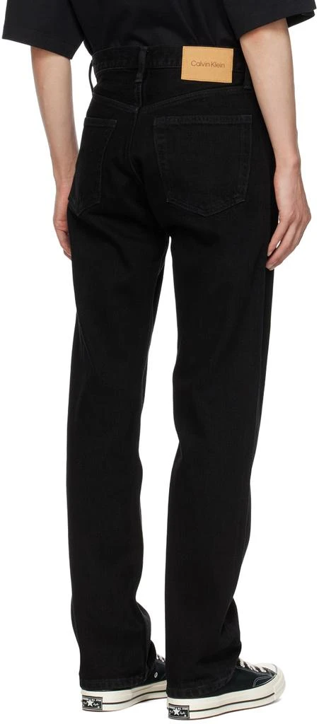 商品Calvin Klein|Black Straight Fit Jeans,价格¥707,第3张图片详细描述