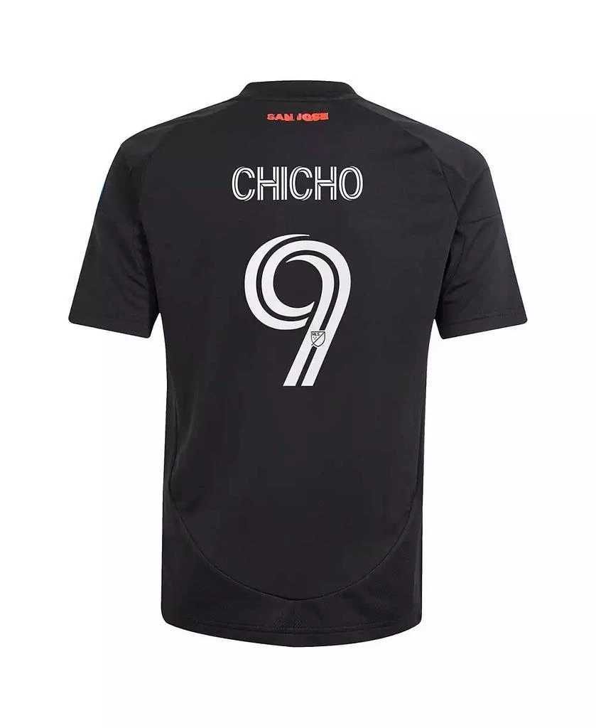 商品Adidas|Big Boys and Girls Cristian Arango Black San Jose Earthquakes 2025 Headliner Replica Player Jersey,价格¥856,第3张图片详细描述