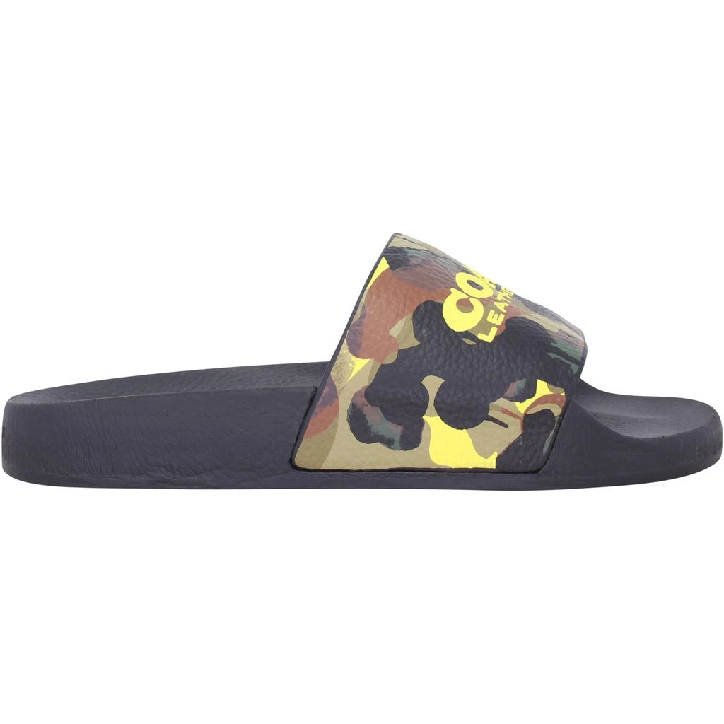 商品Coach|Coach Wildbeast Pool Slide Black/Camo  C5972-R54 Men's,价格¥320,第1张图片