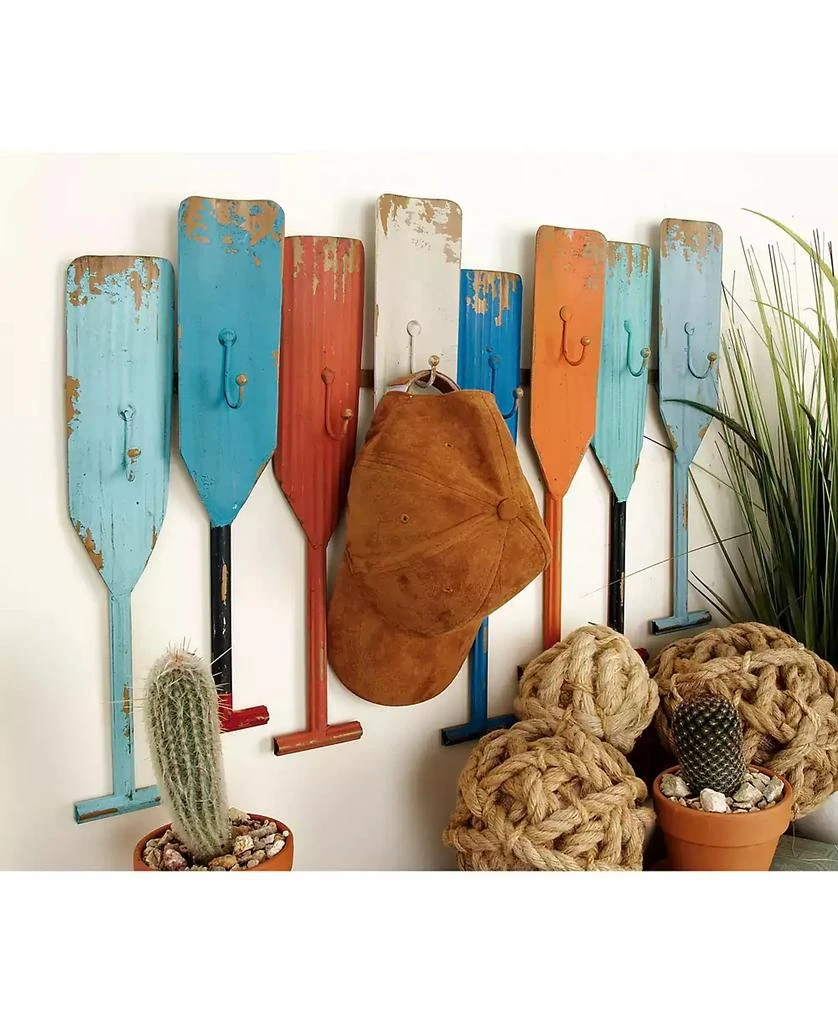 商品Rosemary Lane|Coastal Wall Hook Rack,价格¥855,第3张图片详细描述