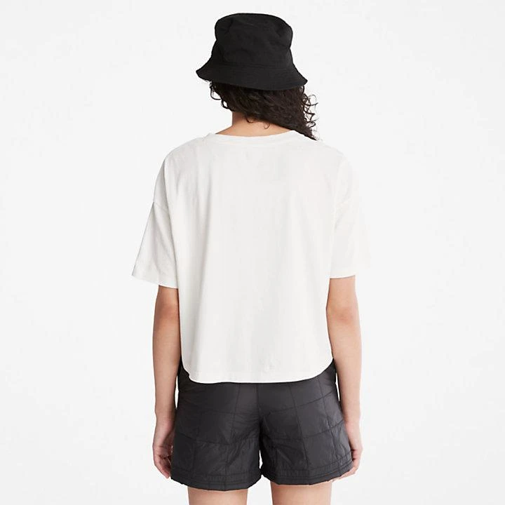 商品Timberland|Cropped Logo T-Shirt for Women in White,价格¥276,第2张图片详细描述