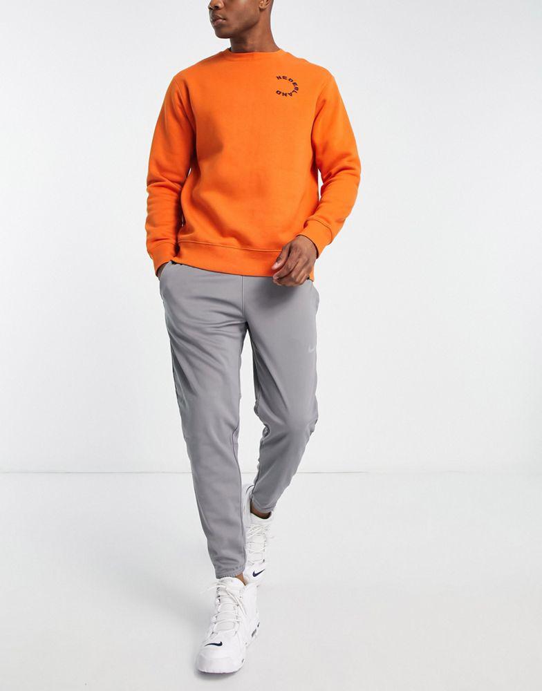 商品NIKE|Nike Football World Cup 2022 Netherlands unisex club crew sweat in orange,价格¥417,第5张图片详细描述