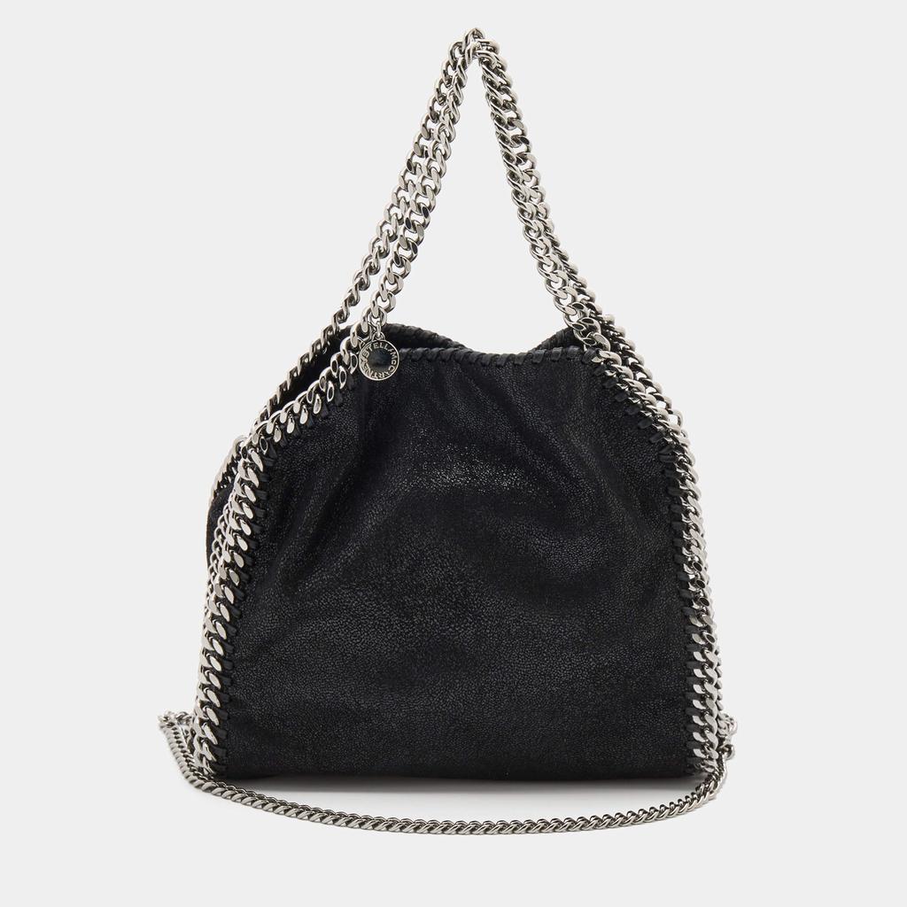 Stella McCartney Black Faux Leather Mini Falabella Tote商品第1张图片规格展示