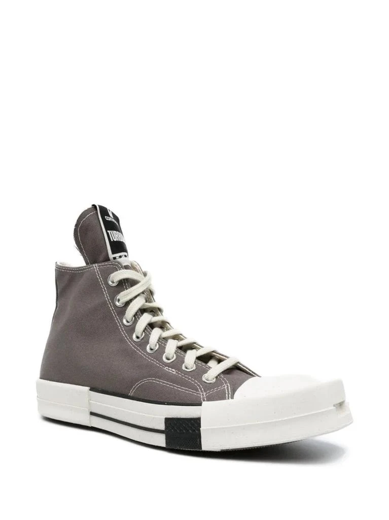 商品Rick Owens|RICK OWENS DRKSHDW X CONVERSE TURBODRK LACELESS WOVEN HIGH-TOP SNEAKERS,价格¥1322,第3张图片详细描述