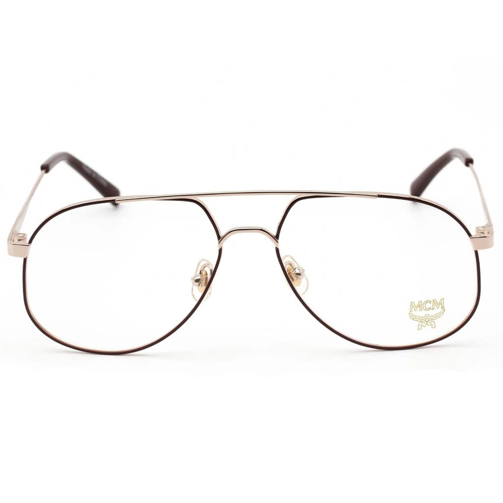 商品MCM|MCM Women's Eyeglasses - Clear Demo Lens Burgundy/Gold Metal Frame | MCM2138 602,价格¥383,第2张图片详细描述