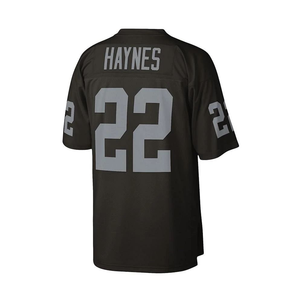 商品Mitchell & Ness|Men's Mike Haynes Black Las Vegas Raiders 1985 Legacy Replica Jersey,价格¥1186,第4张图片详细描述