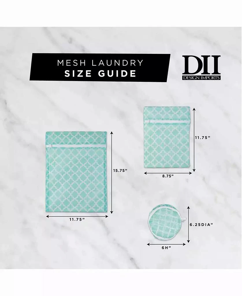 Design Import Lattice Set F Mesh Laundry Bag, Set of 6 商品