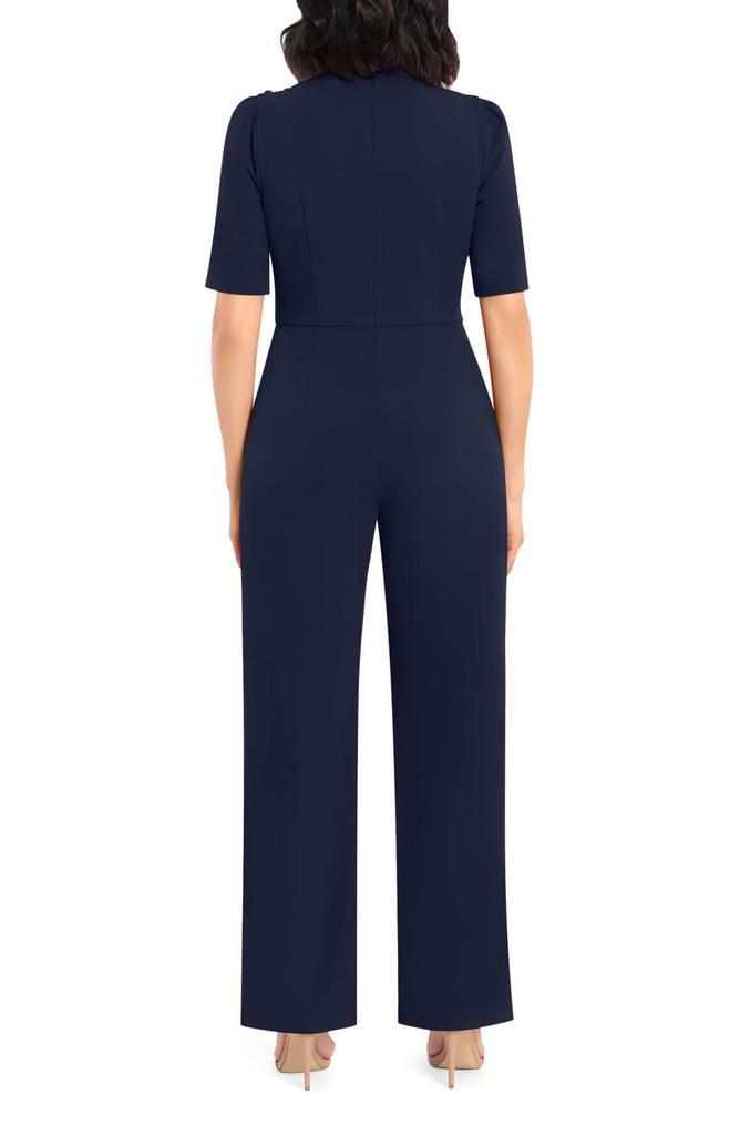 商品Donna Morgan|Mock Neck Short Sleeve Jumpsuit,价格¥327-¥468,第4张图片详细描述