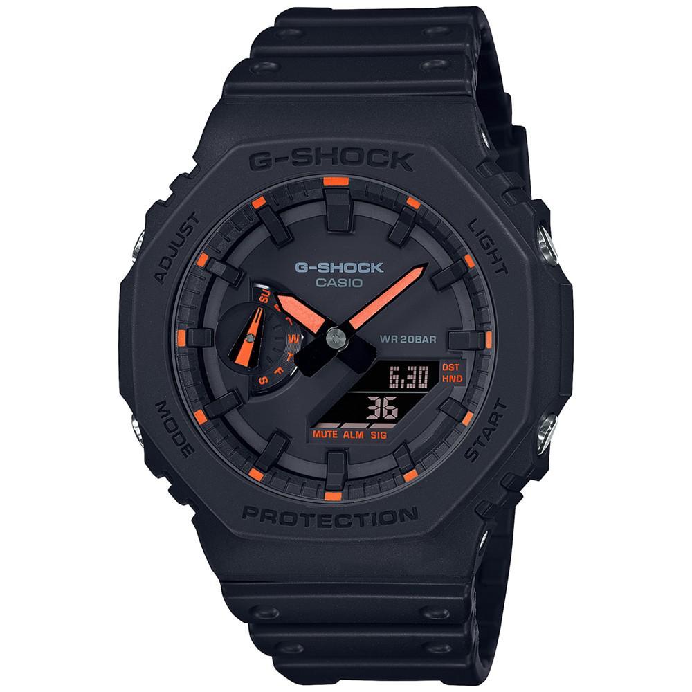 商品G-Shock|Men's Analog Digital Black Resin Strap Watch 45mm,价格¥730,第1张图片