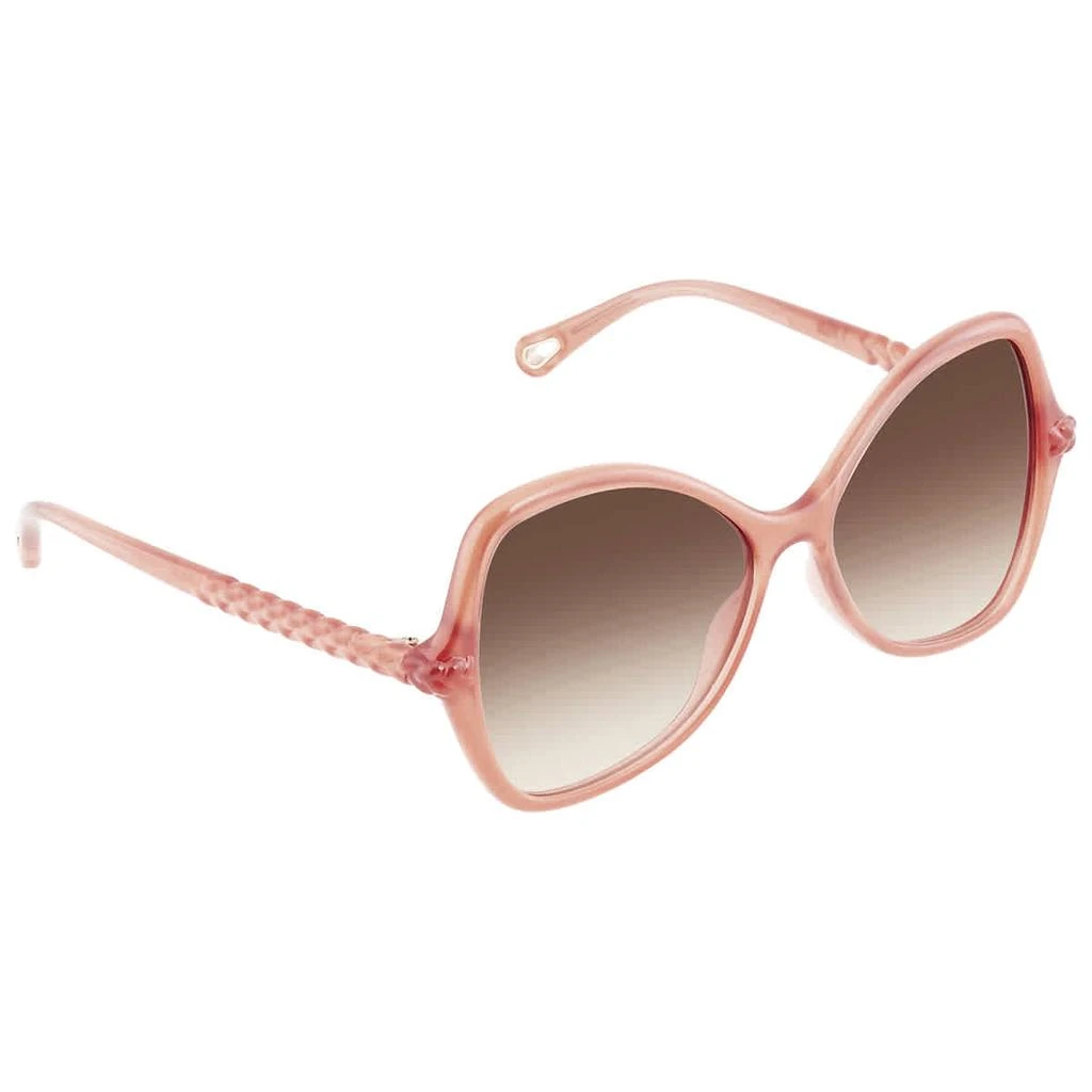 商品Chloé|Brown Gradient Butterfly Ladies Sunglasses CH0001S 003 56,价格¥960,第2张图片详细描述