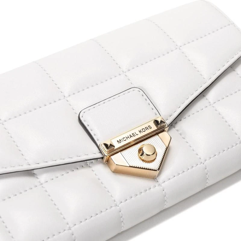 商品[国内直发] Michael Kors|MK 女包 迈克·科尔斯 MICHAEL KORS 女士皮质单肩斜挎包白色 30S1G1SL7Y OPTIC WHITE 白色 中号,价格¥2257,第7张图片详细描述
