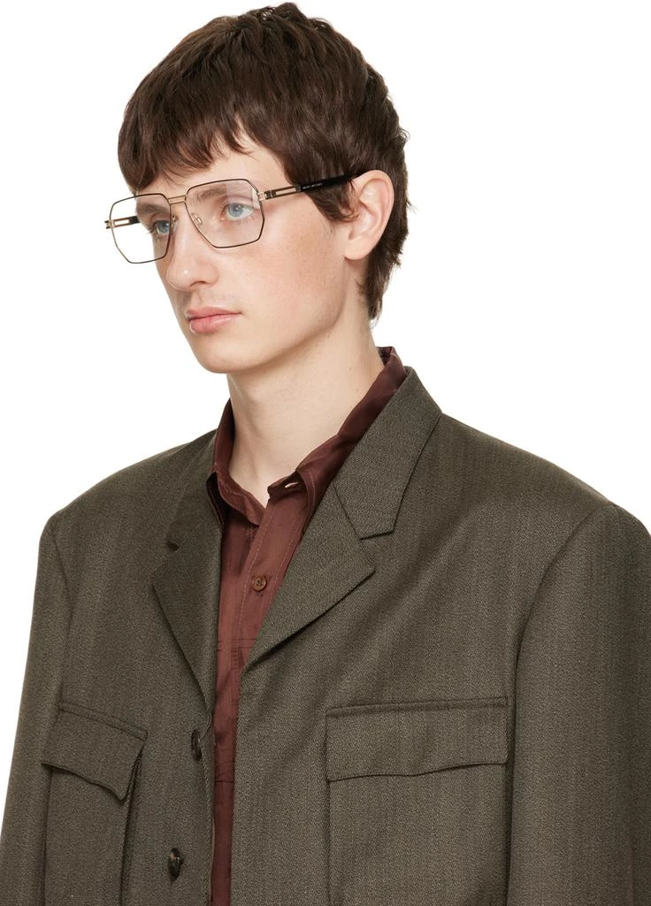 商品Marc Jacobs|Gold Hexagonal Glasses,价格¥656,第4张图片详细描述