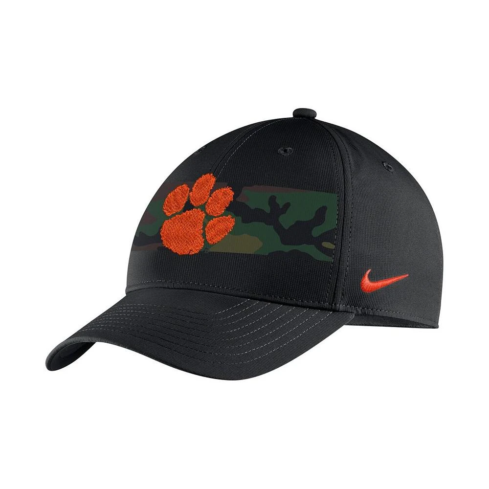 商品NIKE|Men's Black Clemson Tigers Military-Inspired Pack Camo Legacy91 Adjustable Hat,价格¥235,第1张图片