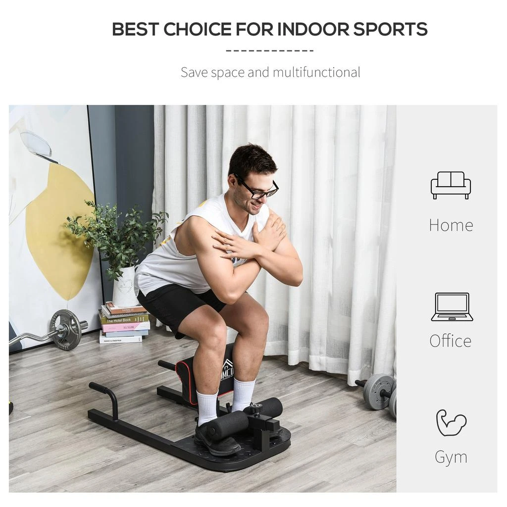 商品Streamdale Furniture|Streamdale 3-in-1 Padded Push Up Sit Up Deep Sissy Squat Machine Home Gym Fitness Equipment,价格¥1575,第5张图片详细描述