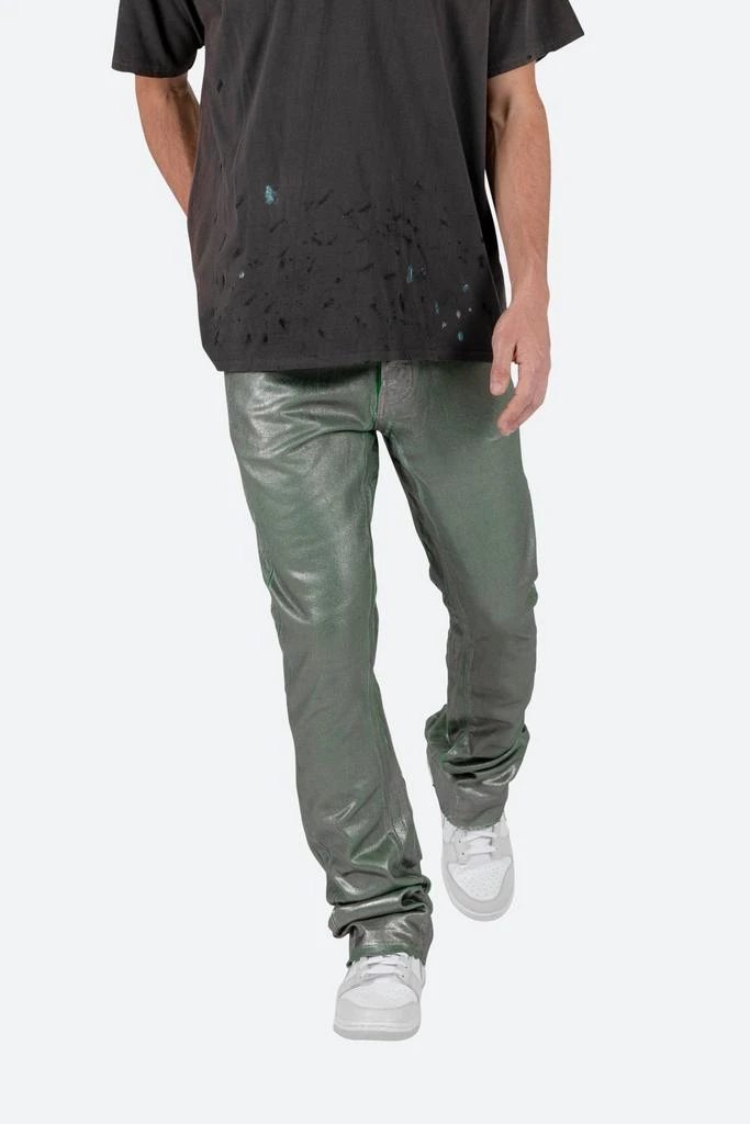 B427 Metallic Flare Denim - Green 商品