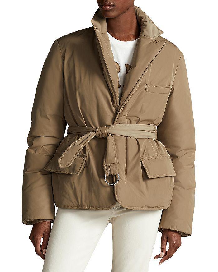 商品Ralph Lauren|Belted Taffeta Down Jacket,价格¥4170,第3张图片详细描述