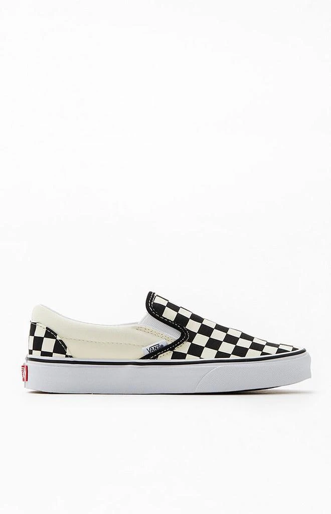 Classic Checkerboard White & Black Slip-On Shoes 商品