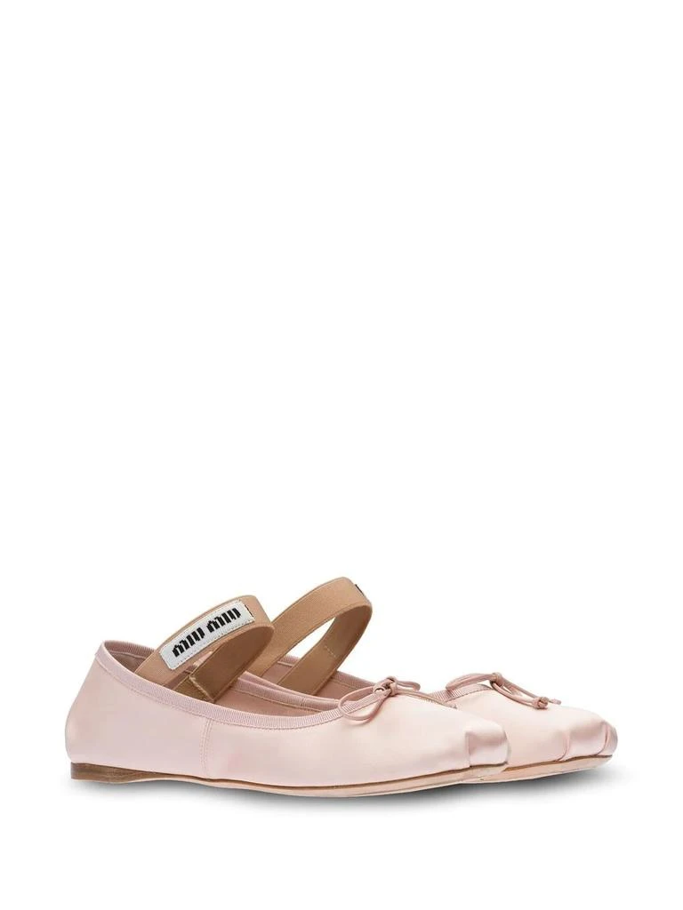 商品Miu Miu|Miu Miu Women Satin Ballerinas,价格¥7011,第3张图片详细描述