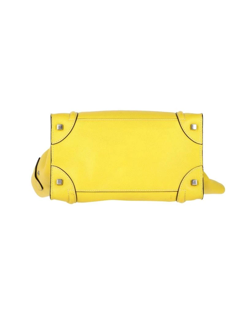 商品[二手商品] Celine|Celine Mini Luggage Tote Bag in Yellow Calfskin Leather,价格¥10751,第3张图片详细描述
