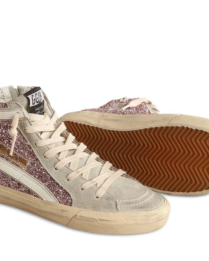 商品Golden Goose|Women's Slide Glitter High Top Sneakers,价格¥5311,第3张图片详细描述