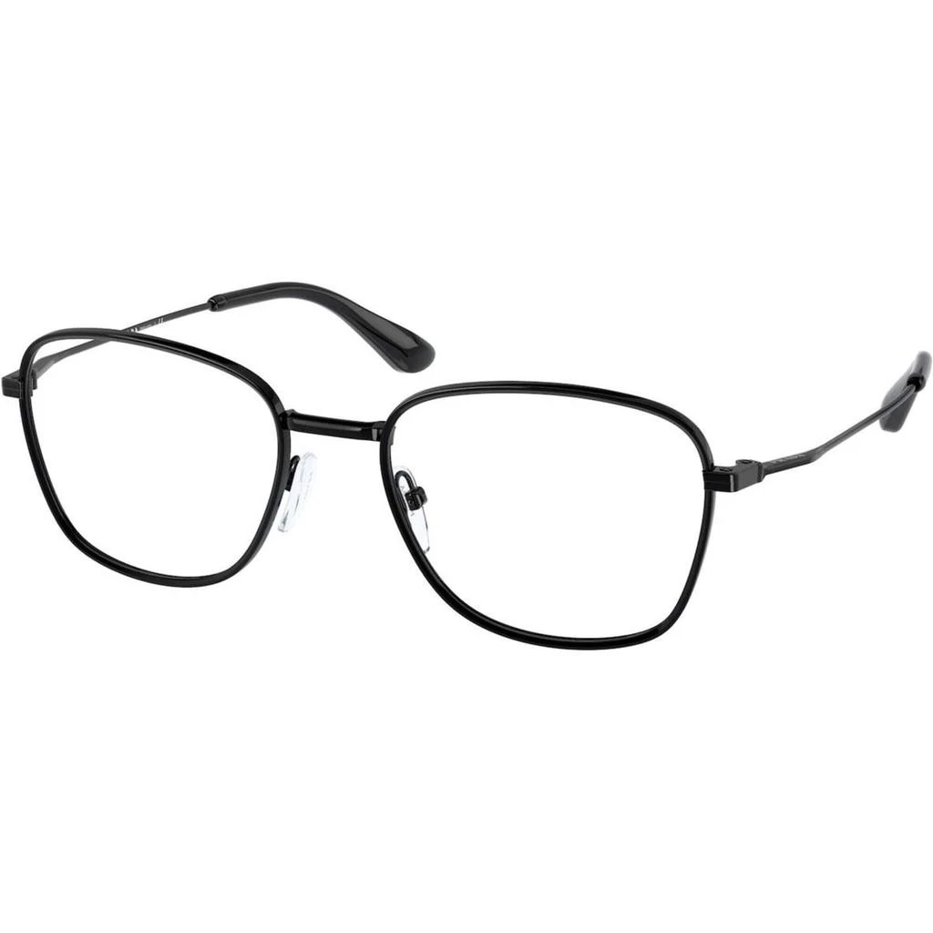 商品Prada|Prada Men's Eyeglasses - Black Square Full-Rim Metal Frame | PRADA 0PR 64WV 1AB1O150,价格¥621,第1张图片